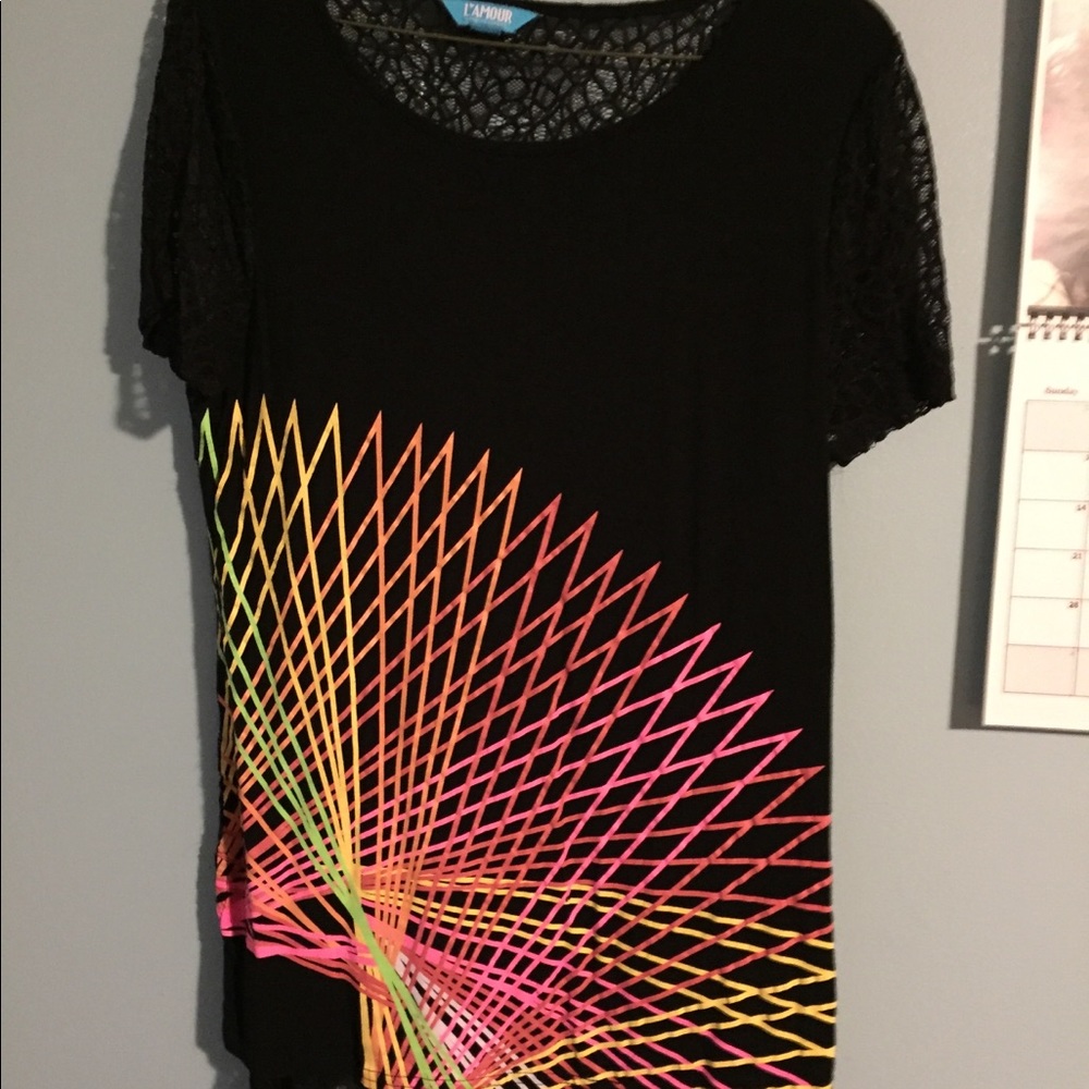 Ladies dressy, lace back top